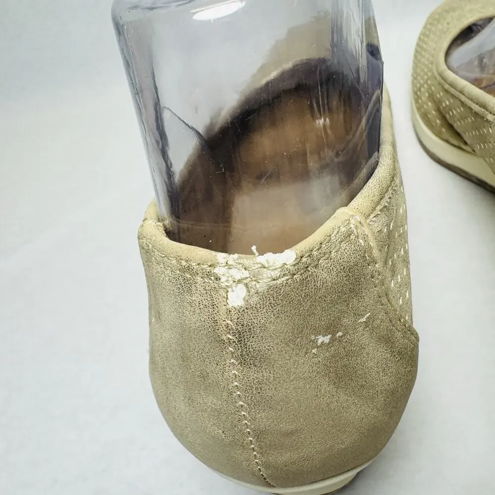 Naturalizer Betina 2 Gold Perforated Wedge Slip On Shoes Womens Sz 8 M‎ Comfort
